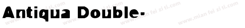 Antiqua Double字体转换